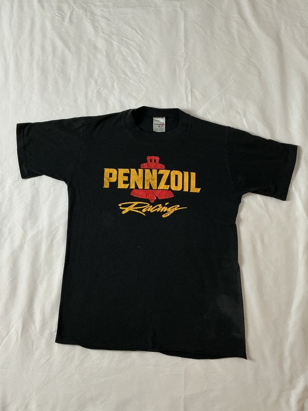 Vintage 80s Swingster Pennzoil Racing Graphic Tee M